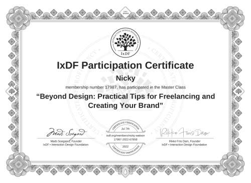 Beyond Design: Pract