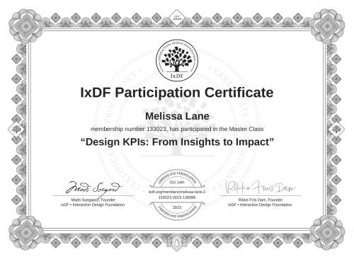 Design KPIs: From In