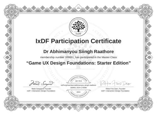 Game UX Design Found