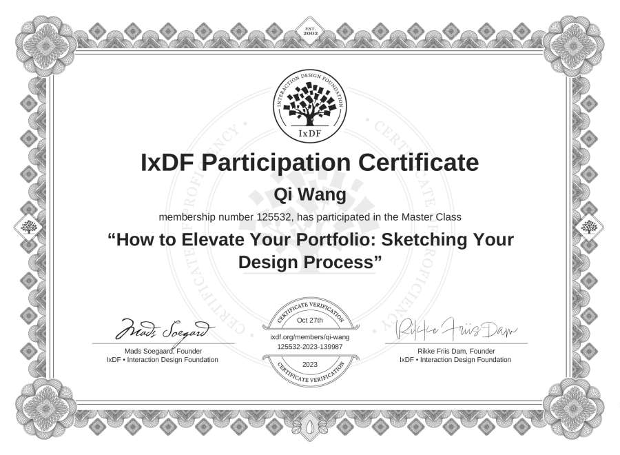 Master Class Certificate