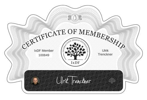 Ulrik's Certificate of membership