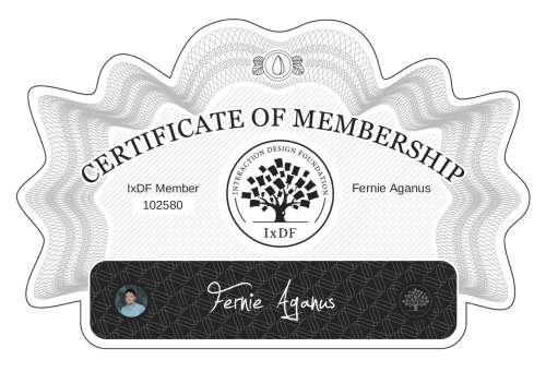 Fernie's Certificate of membership