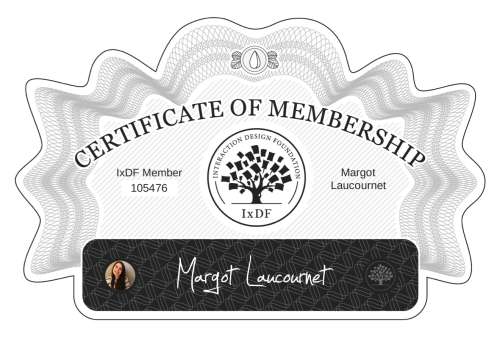 Margot's Certificate of membership