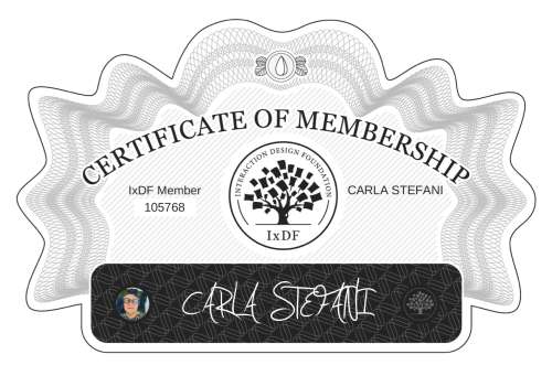 CARLA's Certificate of membership
