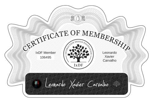 Leonardo's Certificate of membership