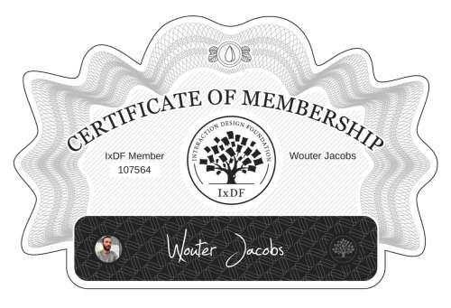 Wouter's Certificate of membership