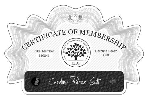 Carolina's Certificate of membership