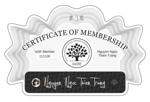 Nguyen's Certificate of membership