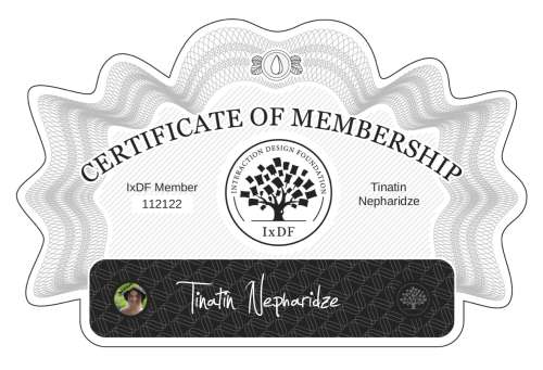Tinatin's Certificate of membership