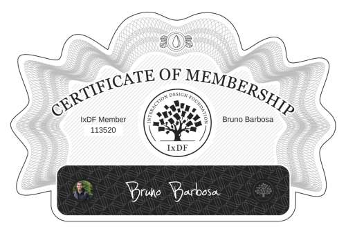 Bruno's Certificate of membership