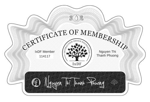 Nguyen's Certificate of membership