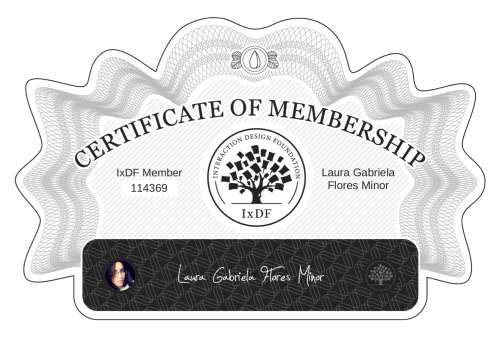 Laura's Certificate of membership