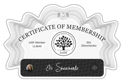 Elis's Certificate of membership