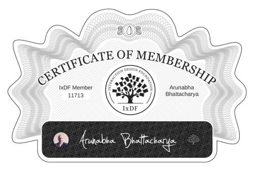 Arunabha's Certificate of membership