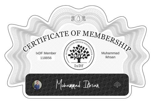 Muhammad's Certificate of membership