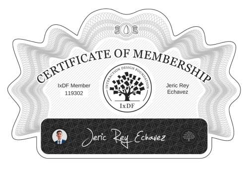 Jeric's Certificate of membership