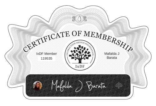 Mafalda's Certificate of membership