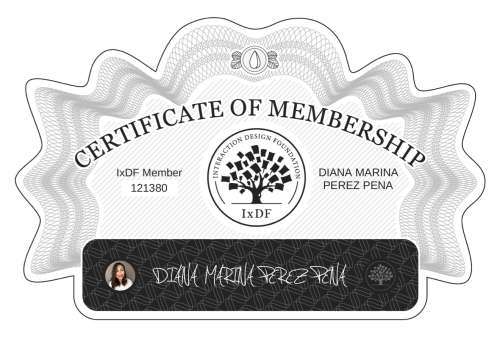 DIANA's Certificate of membership