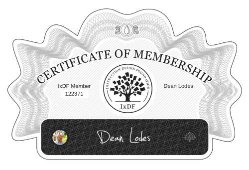 Dean's Certificate of membership