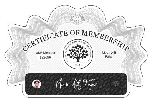 Moch's Certificate of membership