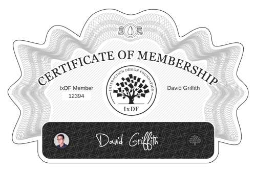 David's Certificate of membership