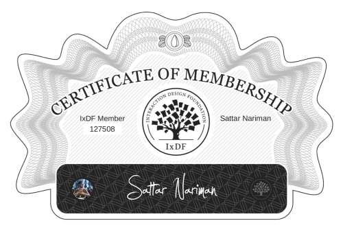 Sattar's Certificate of membership