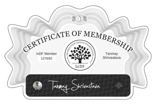 Tanmay's Certificate of membership