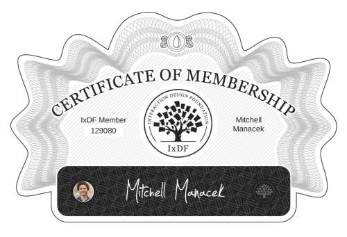 Mitchell's Certificate of membership