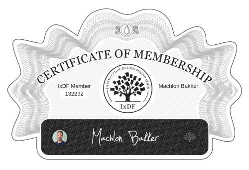 Machlon's Certificate of membership