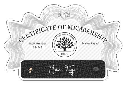 Maher's Certificate of membership