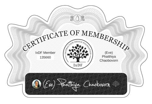 (Eve)'s Certificate of membership