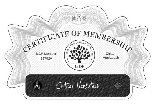 Chitturi's Certificate of membership