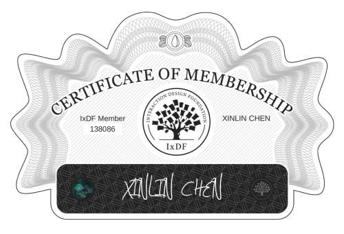 XINLIN's Certificate of membership