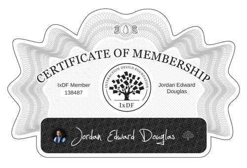 Jordan's Certificate of membership