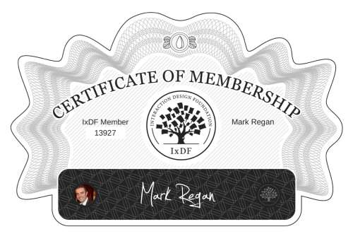 Mark's Certificate of membership