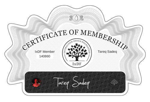 Tareq's Certificate of membership