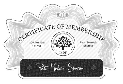 Pulkit's Certificate of membership