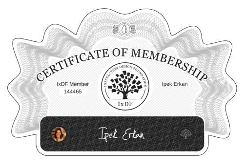 Ipek's Certificate of membership
