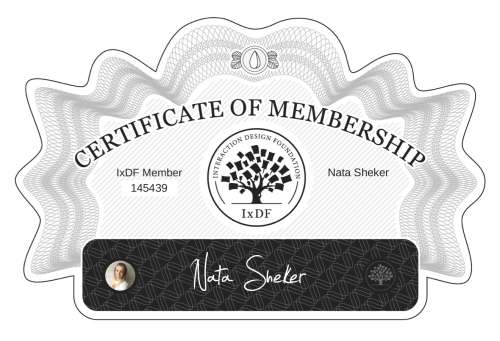 Nata's Certificate of membership