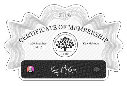 Kay's Certificate of membership