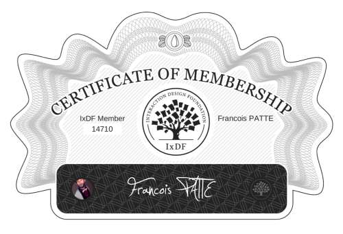 François's Certificate of membership