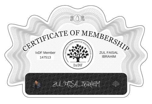 ZUL's Certificate of membership