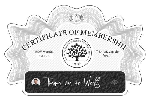 Thomas's Certificate of membership