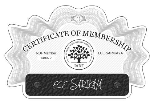 ECE's Certificate of membership