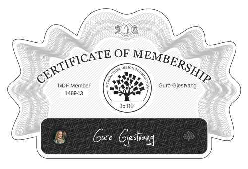 Guro's Certificate of membership