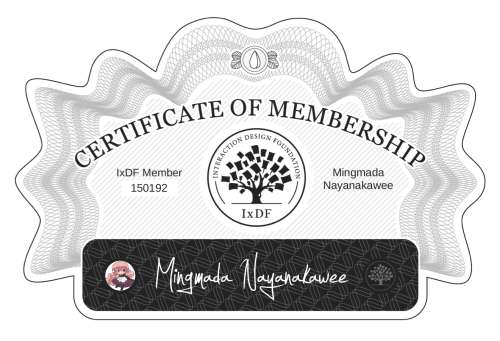 Mingmada's Certificate of membership