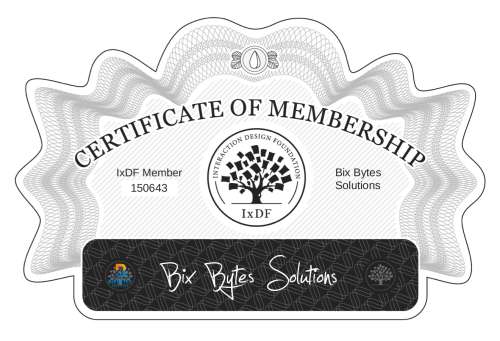 Bix's Certificate of membership