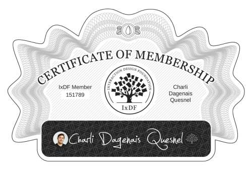 Charli's Certificate of membership