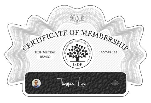 Thomas's Certificate of membership