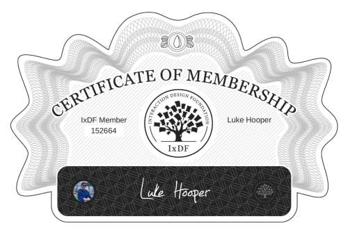 Luke's Certificate of membership